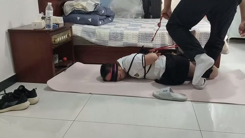 狗蛋驷马训练，疼的狗蛋嗷嗷叫，最后很精彩，真实表演请勿模仿 第1张