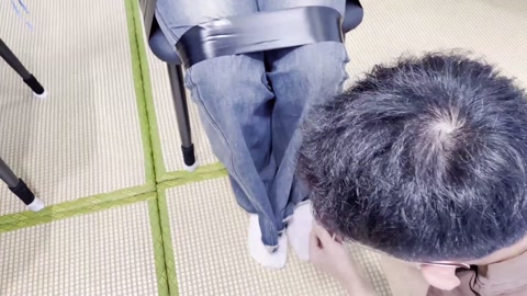 【小伟】【小左】双人联动，捆绑+封嘴后的挣扎 第2张