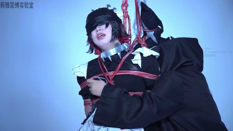 圆鲨鲨可爱捏~鲨鱼被人拿捏就应该吊起来  绳匠的委托 cosplay黑丝紧缚啵啵贝吊缚蒙眼胶带封嘴 第2张