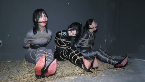 特工历险记（下集）女特工被全身紧缚在地牢中放置然后被打扮成艳女贩卖 第2张