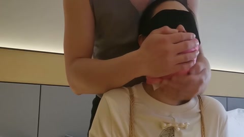 紧缚 江南小M 严密堵嘴 口罩围巾 多重 蒙面 第2张