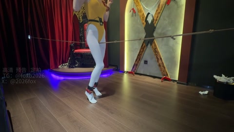 芭蕾母狗的救赎（二）电击阴塞全震动棒走绳 第2张