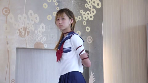 小梦红绳勒颈五花口枷 第3张