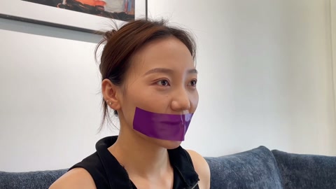 新模小苗紫色胶带封嘴+捆绑 第3张