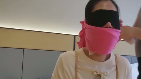 紧缚 江南小M 严密堵嘴 口罩围巾 多重 蒙面 第3张