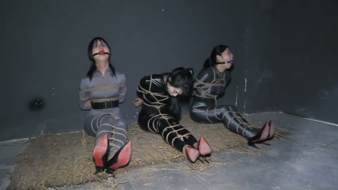 特工历险记（下集）女特工被全身紧缚在地牢中放置然后被打扮成艳女贩卖 第4张