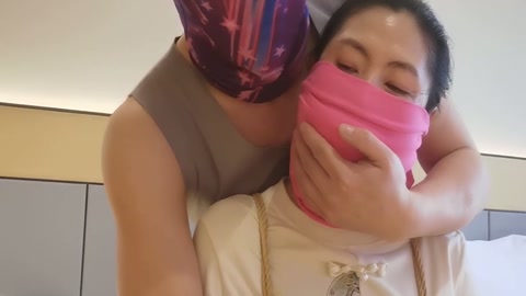 紧缚 江南小M 严密堵嘴 口罩围巾 多重 蒙面 第4张