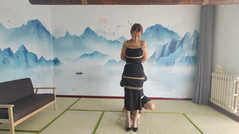 文文的驷马挣扎 初来乍到，体验绳艺，直接整个驷马，让她适应一下 第5张