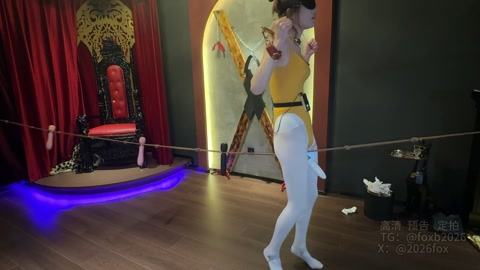 芭蕾母狗的救赎（二）电击阴塞全震动棒走绳 第6张