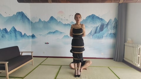 文文的驷马挣扎 初来乍到，体验绳艺，直接整个驷马，让她适应一下 第7张