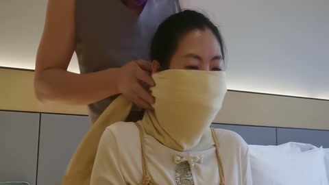 紧缚 江南小M 严密堵嘴 口罩围巾 多重 蒙面 第7张
