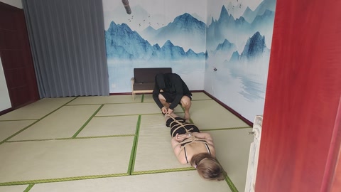 文文的驷马挣扎 初来乍到，体验绳艺，直接整个驷马，让她适应一下 第8张