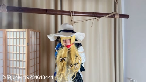 口球 棒棒 放置 各种捆绑 吊起来 最后泄出漏了一地 第9张