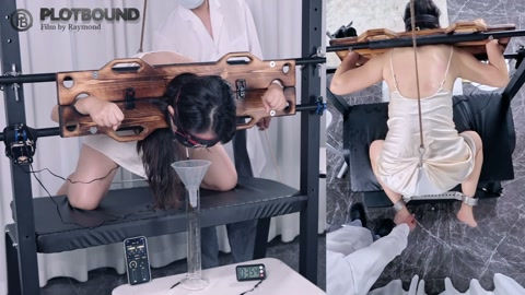 在被固定成痛苦的姿势且被钩住的情况下，同时被持续电击、被随机鞭打和挠痒的状态下，不同堵嘴道具对流口水... 第9张