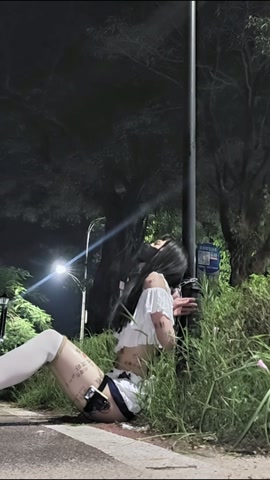全身是脏字的小男娘户外路灯手铐定时自缚电击放置 第10张