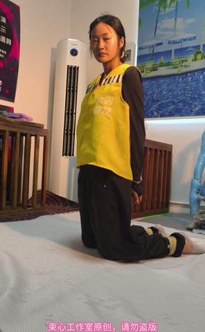 小月囚服五花捆绑一步绳，断头台，手铐囚犯人扮演，大刀斩首，简单剧情 第10张
