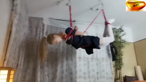 K美少女之小苒的快乐绳模生活（上部）19岁空乘在读绳模、龟甲紧缚+股绳勒阴+最大极限的脚尖颠地+四马... 第10张