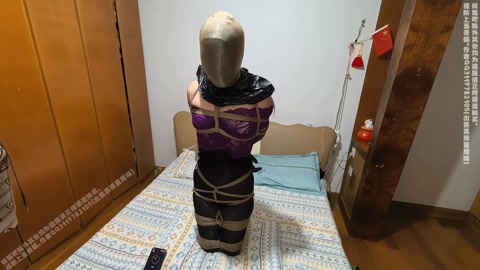之女奴改造计划04、主动丝袜堵嘴、连身蕾丝全身紧缚+驷马放置挣扎搔首弄姿、多层丝袜+内内套头呼吸抑制... 第11张