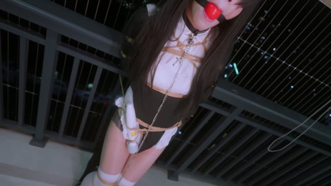 小情侣劫难Ⅱ女生决定亲自调教男友，谁知女生下手毫不留情，棒棒,TD，深喉口枷，假阳口球，恨不得把所有... 第11张