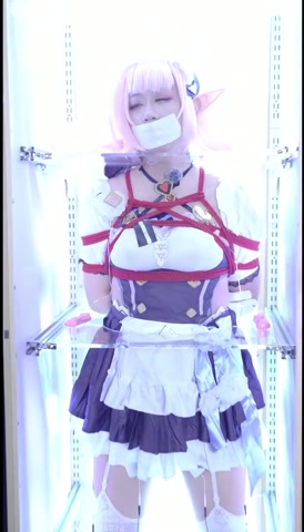 COSER绑架案-爱莉希雅女仆 cosplay紧缚封嘴波波贝失禁蛋蛋电击虐足 第11张