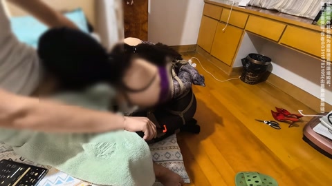 之女奴改造计划04、主动丝袜堵嘴、连身蕾丝全身紧缚+驷马放置挣扎搔首弄姿、多层丝袜+内内套头呼吸抑制... 第12张